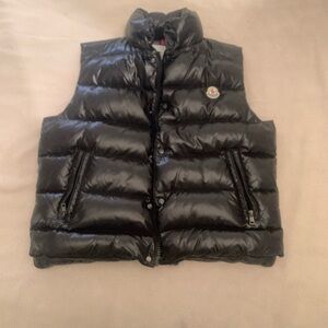 Moncler Black and Gray Puffer Vest